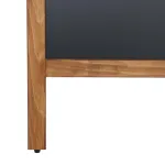 Dřevěný poutač s křídovou tabulí 590x1190 - Tmavě hnědý A-Z Reklama CZ