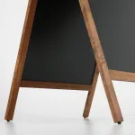 Dřevěný poutač s křídovou tabulí 590x780 - Tmavě hnědý A-Z Reklama CZ