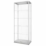 Prosklená osvětlená vitrína 800x2000x400 mm, přední otevírání