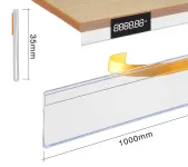 Samolepící cenovková regálová lišta na hranu - 35x1000mm