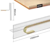 Samolepící cenovková regálová lišta tvar T - 60x1000mm A-Z Reklama CZ