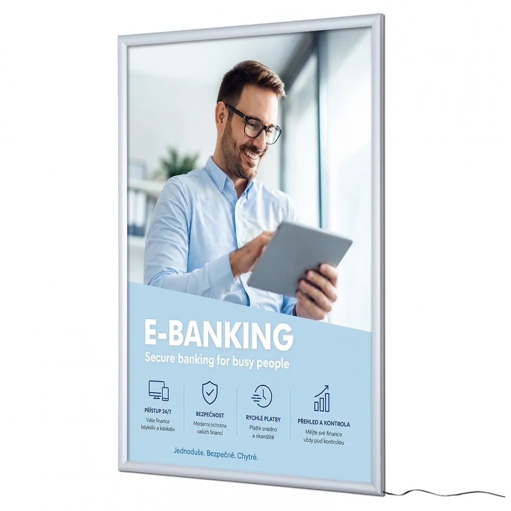 LED Světelný panel na plakáty - Posterlight A0 A-Z Reklama CZ