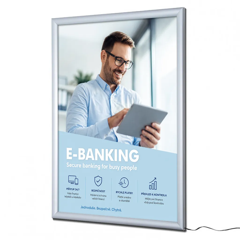 LED Světelný panel na plakáty - Posterlight A1 A-Z Reklama CZ