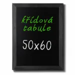 Nástěnná dřevěná křídová tabule Černě lakovaná 50x60 cm