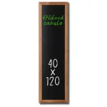 Nástěnná dřevěná křídová tabule světle hnědý lak 40x120 cm A-Z Reklama CZ Nástěnná dřevěná křídová tabule světle hnědý lak 40x120 cm A-Z Reklama CZ