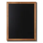 Nástěnná dřevěná křídová tabule 60 × 80 cm – světle hnědý rám A-Z Reklama CZ