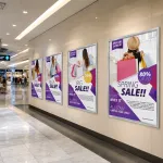 Světelný rám Max Ledbox 25 - na plakáty A1 - Stříbrný A-Z Reklama CZ