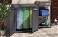 Venkovní třídicí skříň Keter Moby Compact Store pro 3 pytle po 110 l Venkovní třídicí skříň Keter Moby Compact Store pro 3 pytle po 110 l
