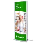 Reklamní LED světelný Totem - design Arcuato 2xA1