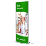 Reklamní LED světelný Totem - design Arcuato 2xB1