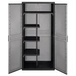 Plastová skříň Terry Jumbo Q Black XL 3900 s děleným vnitřním prostorem Plastová skříň Terry Jumbo Q Black XL 3900 s děleným vnitřním prostorem