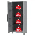 Venkovní skříň Terry Modular 4 s variabilními policemi a UV ochranou Venkovní skříň Terry Modular 4 s variabilními policemi a UV ochranou