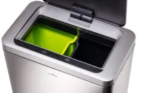 Bezdotykový nerezový odpadkový koš se sensorem, 2x20 litrů DURABLE Bezdotykový nerezový odpadkový koš se sensorem, 2x20 litrů DURABLE