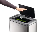 Bezdotykový nerezový odpadkový koš se sensorem, 2x20 litrů DURABLE Bezdotykový nerezový odpadkový koš se sensorem, 2x20 litrů DURABLE