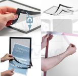 Samolepící magnetický rám DURAFRAME A3 - oranžový DURABLE