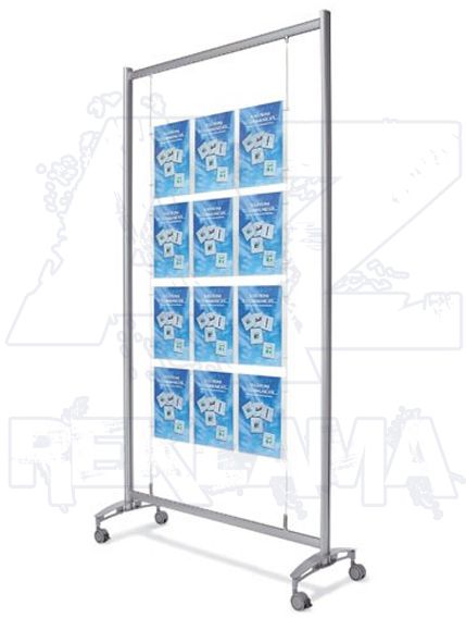 Lankový systém v rámu ELYPSE kapsy na letáky 12xA4 A-Z Reklama CZ