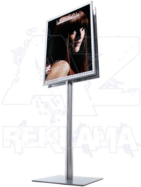 Info Pole A1 oboustranný - oblý roh