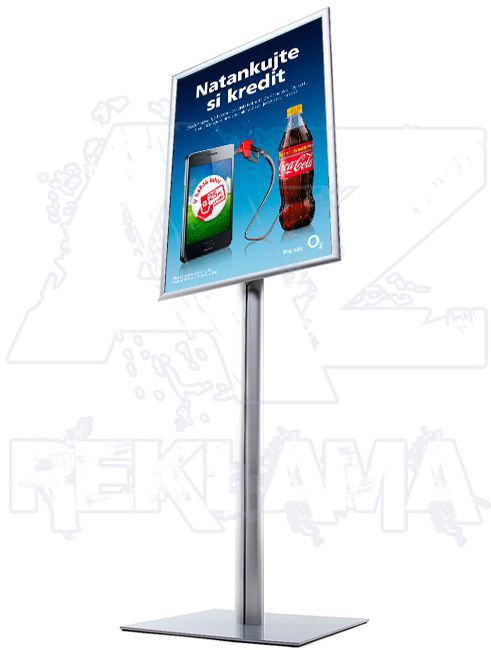 Reklamní stojan Info Pole A1 - oblý roh