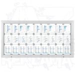 SCT PREMIUM - Bílá venkovní vitrína pro prospekty 27xA4