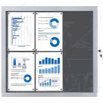 Venkovní informační vitrína SCRITTO ECONOMY 6xA4, šedá textilní záda A-Z Reklama CZ Venkovní informační vitrína SCRITTO ECONOMY 6xA4, šedá textilní záda A-Z Reklama CZ