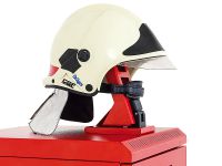 Speciální výklopný držák přilby, Červená RAL 3000 Triton