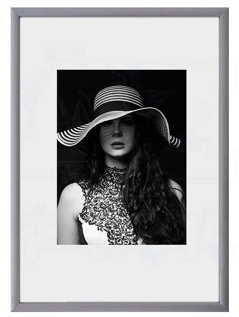 Hliníkový Foto rámeček 50x60 cm - Stříbrná matná A-Z Reklama CZ