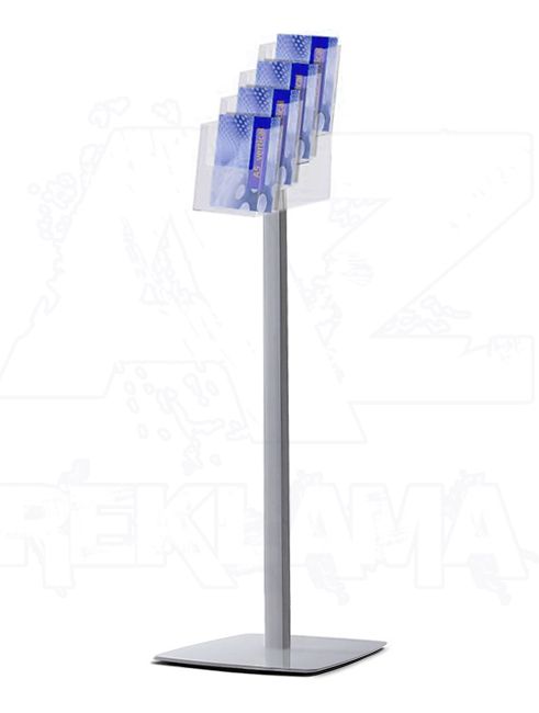 Prémiový stojan na podlahu se zásobníkem 4xA5 A-Z Reklama CZ