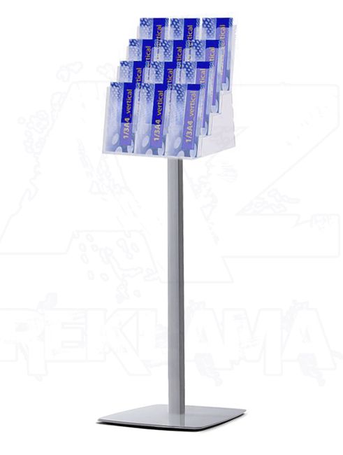 Prémiový Stojan se zásobníkem na 4xA3, 4xA4, 12xDL A-Z Reklama CZ