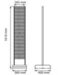 Basic Tower Stand - 265x1610x400 mm, Šedý A-Z Reklama CZ