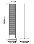 Double Sided Tower Stand 265x1600x400 mm, Černý A-Z Reklama CZ