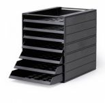IDEALBOX BASIC 7 úložný box se 7 přihrádkami - Černý