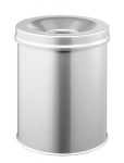 Samozhášecí odpadkový koš Safe, 15 litrů - Stříbrný