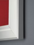 Voděvzdorná vitrína s textilní stěnou - 12x A4, červená A-Z Reklama CZ